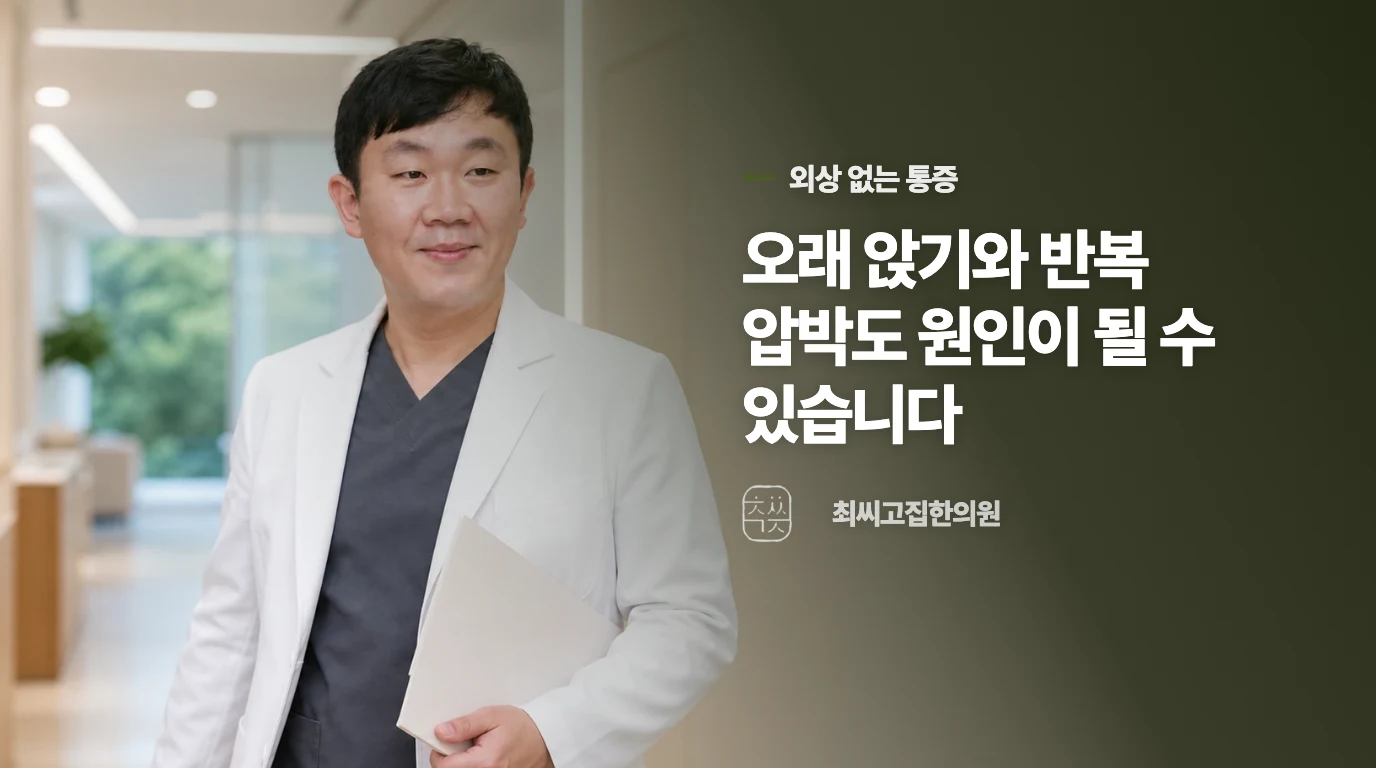 넘어지지 않았는데도 꼬리뼈가 아픈 이유는 무엇일까요?