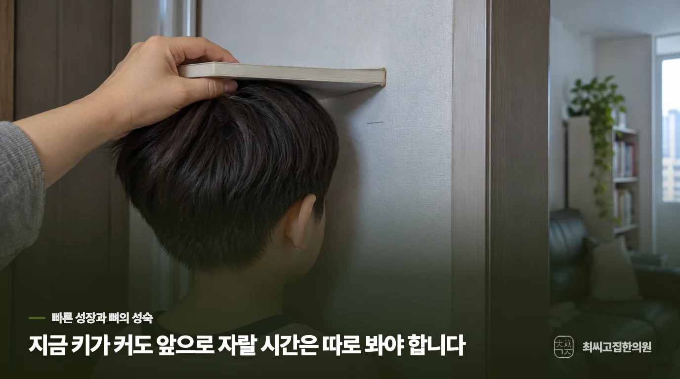 지금 키가 커도 앞으로 자랄 시간은 따로 봐야 합니다
