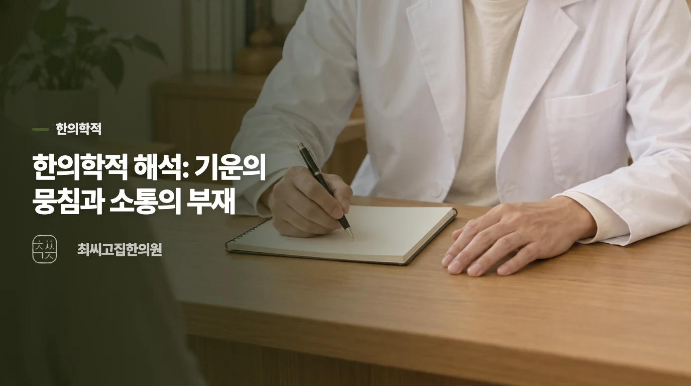 한의학적 해석: 기운의 뭉침과 소통의 부재