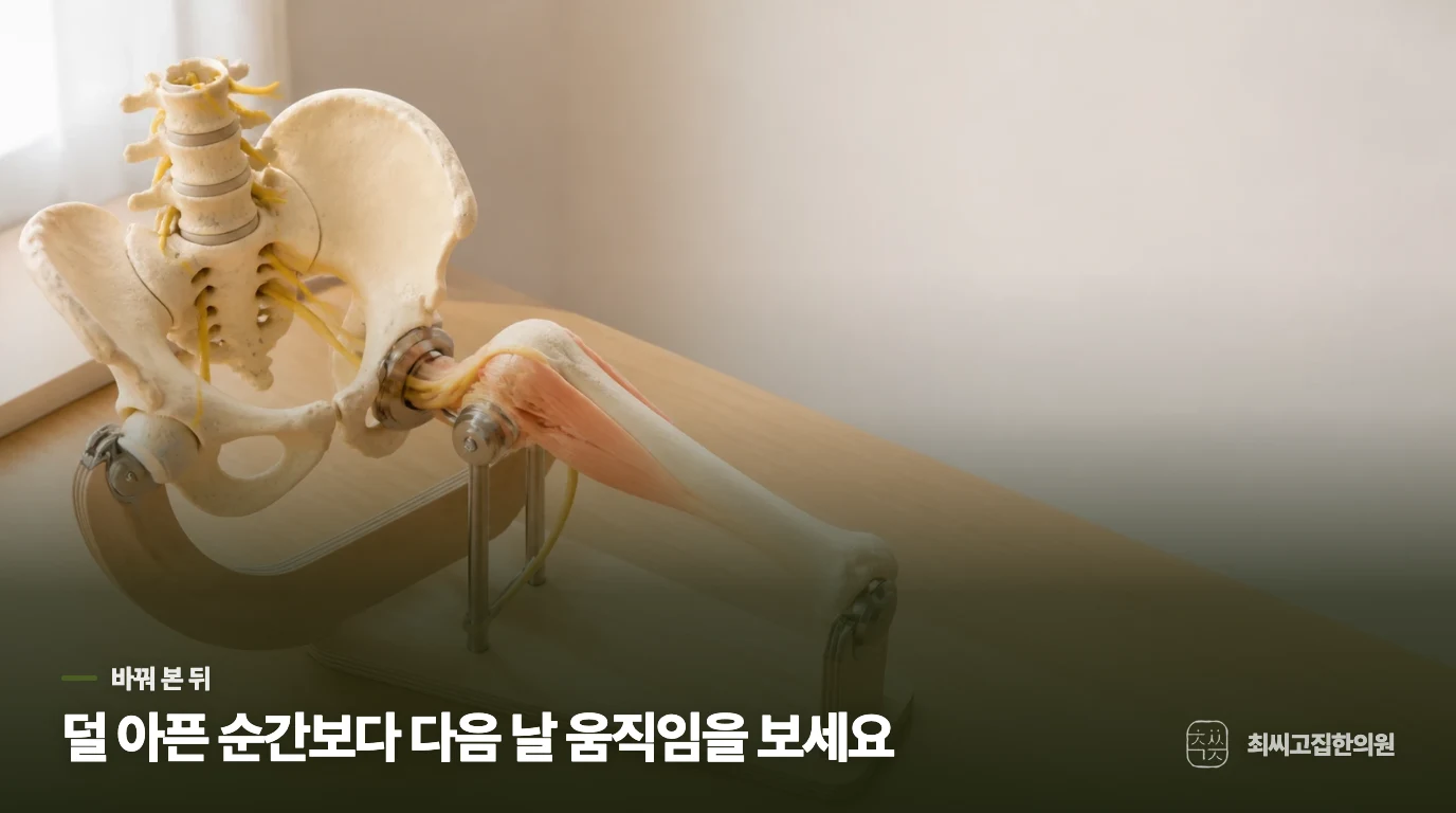 쿠션과 휴식 뒤에도 아프다면, 무엇이 남았는지 봅니다