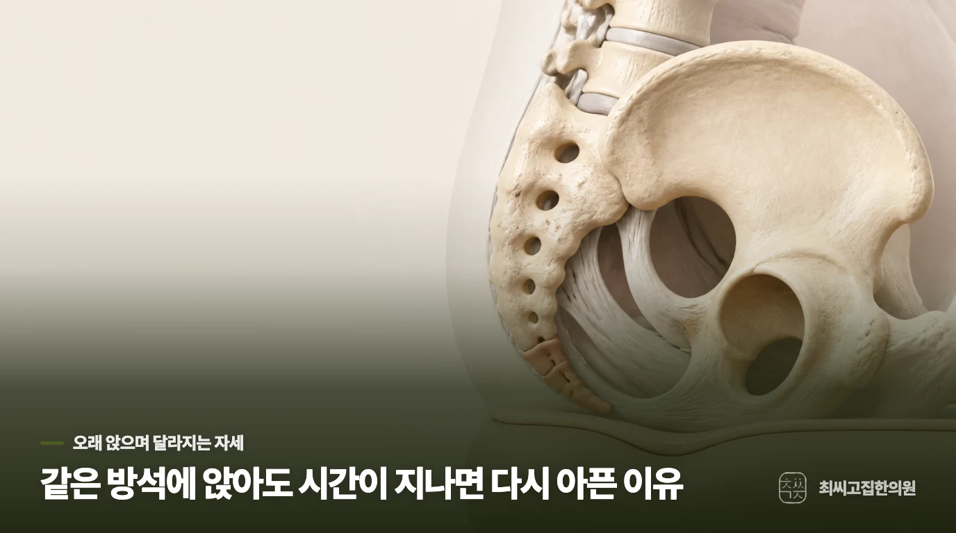 같은 방석에 앉아도 시간이 지나면 다시 아픈 이유