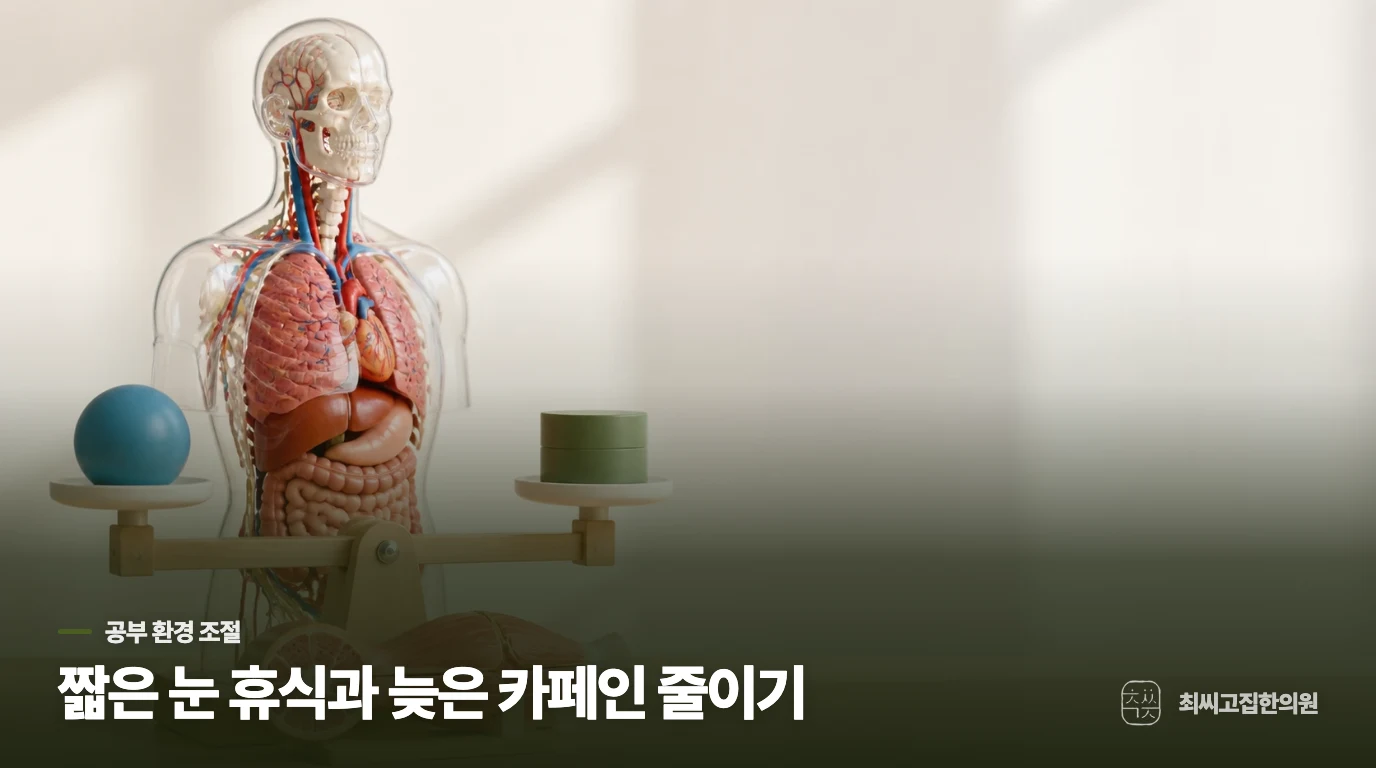 보약을 생각하기 전에 오후 공부 환경에서 바꿀 것은 무엇일까요?