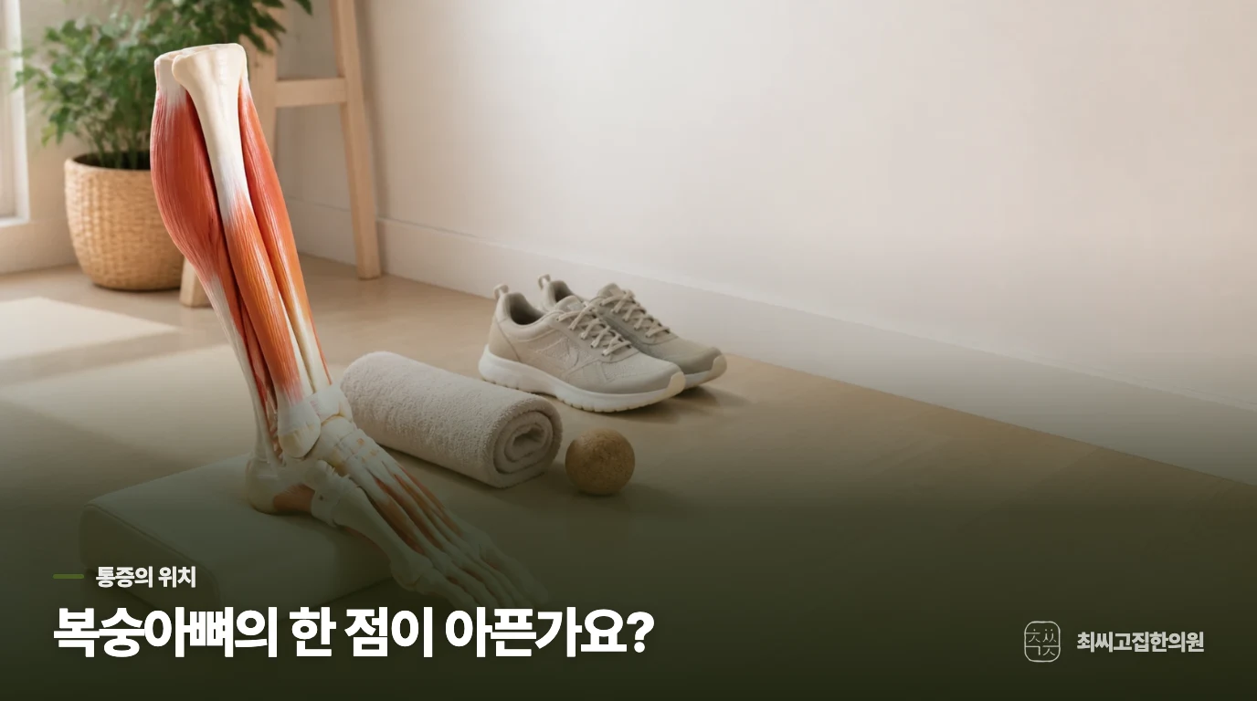 걸을 수 있는지보다 아픈 자리를 좁혀 보세요