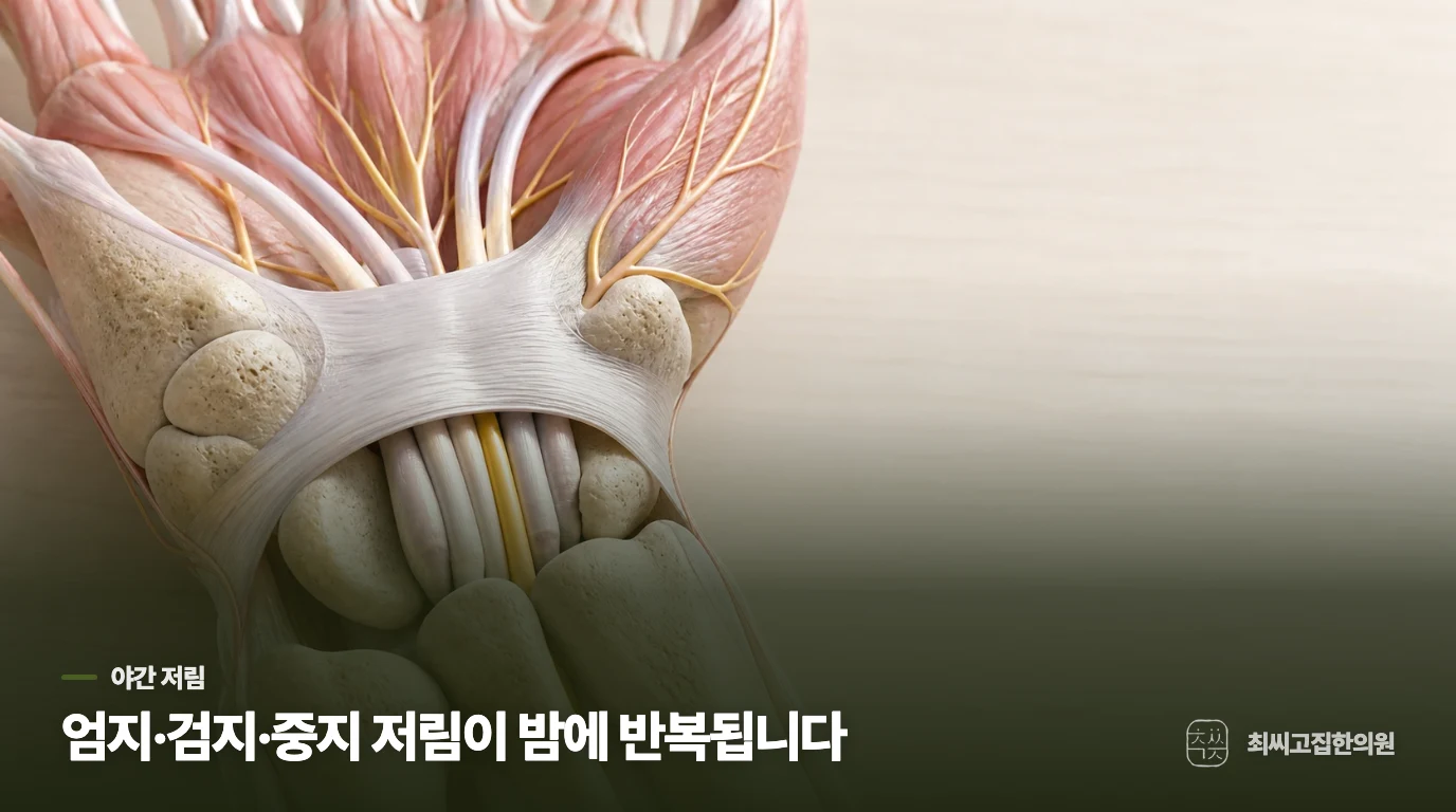 밤마다 손을 털어야 편해지는 이유는 무엇인가요?