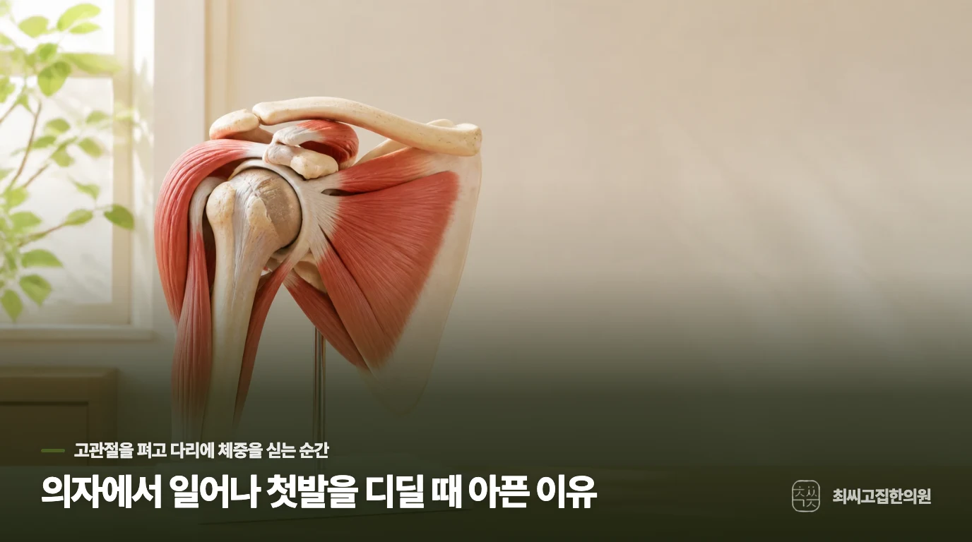 의자에서 일어나 첫발을 디딜 때 아픈 이유