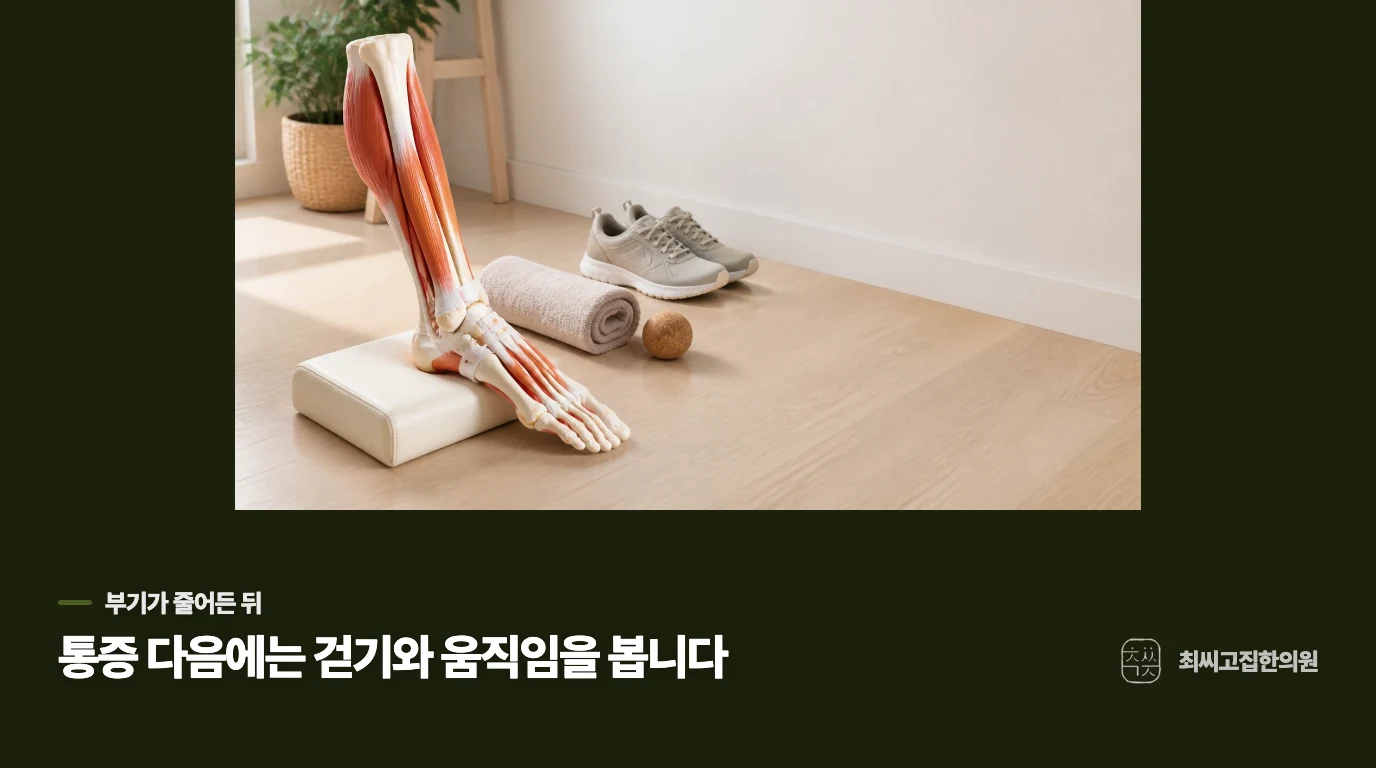 부기가 빠진 뒤에도 발목을 다시 봐야 하는 이유