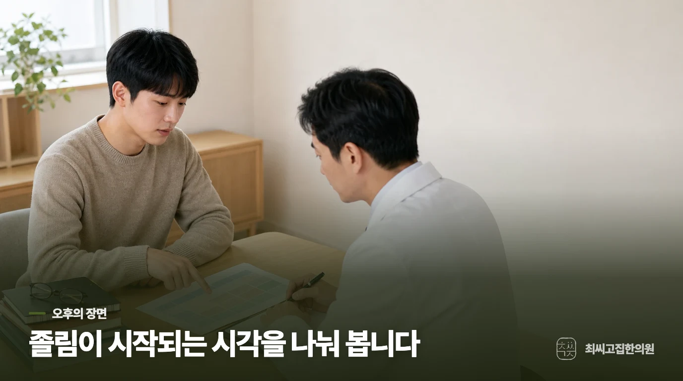 점심 뒤 졸림은 수면과 식사 장면에서 갈립니다