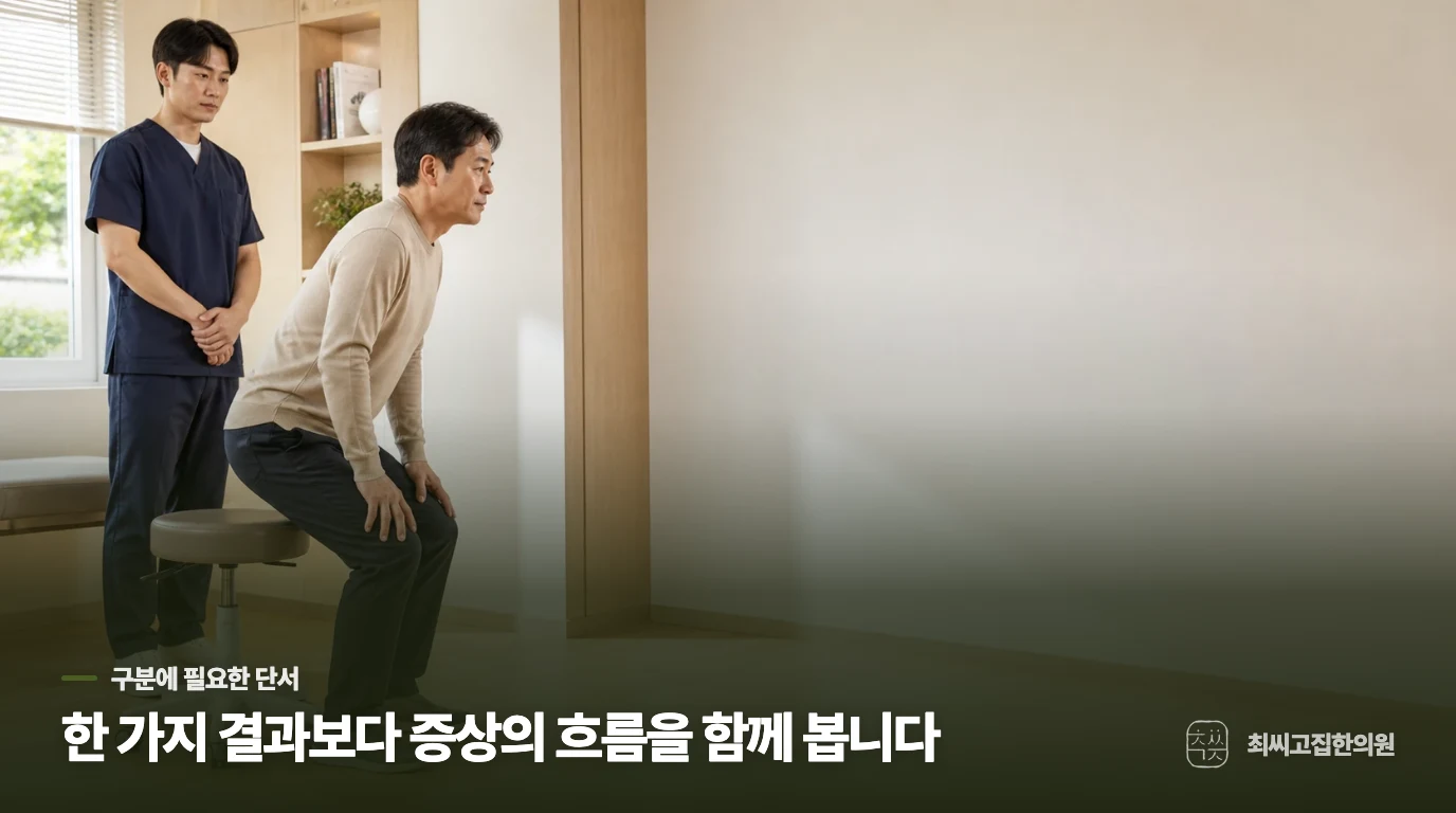오후만 되면 허리가 묵직하고 엉덩이를 떼기 힘든데 단순한 근육 뭉침일까요?